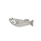 304 Stainless Steel Pendants, Fish Charms, Non-Tarnish, Stainless Steel Color, 28x9.5x7.5mm, Hole: 1.2mm