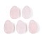 Natural Rose Quartz Pendants, Teardrop Charms, 29.5~30.5x19.5~20.5x8~11mm, Hole: 2~3mm