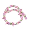 Boot Handmade Lampwork Enamel  Beads, Flower, 23x16.5~17x7.5~8.5mm, Hole: 0.8~1.2mm