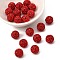 Grade A Rhinestone Beads, Pave Disco Ball Beads, Resin and China Clay, Round, Red, PP11(1.7~1.8mm), 12mm, Hole: 1.5mm