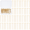 150Pcs 304 Stainless Steel Ball Head Pins, Real 24K Gold Plated, 20x0.6mm, 22 Gauge, Head: 1.8mm, 150pcs/box
