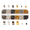 Brass Crimp Beads, Mixed Color, 135x50x15mm, about 6641pcs/box