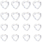 GORGECRAFT 200Pcs 2 Sizes Clear Rhinestone Heart Shape Flat Back Faceted Acrylic Rhinestones Plastic Gems Costume Jewels Embellishments for Jewelry Making Sewing DIY Crafts Home Wedding Decoration