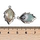 Подвески из натурального цветка амазонита с ограненными листьями G-I375-04P-21-3