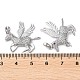 Латунные микро проложить кубического циркония подвески KK-F862-05P-3