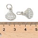 Латунные микро проложить кубического циркония подвески KK-D386-13P-3