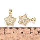 Латунные микро проложить кубического циркония подвески KK-T071-136G-02-3