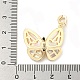 Латунные микропаве прозрачные подвески с фианитом KK-L211-020G-02-3