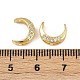 Латунные прозрачные бусины из кубического циркония KK-D375-35G-01-3