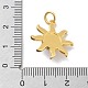 Латунные микро проложить кубического циркония подвески KK-M305-21G-3