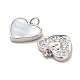 Латунные подвески из ракушек KK-K365-08B-P-2