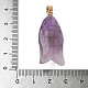 Резные подвески из натурального аметиста и синтетической бирюзы G-Z084-01G-08-3