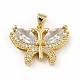 Латунные микро проложить кубического циркония подвески KK-B059-34G-D-1