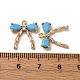 Латунные микро проложить кубического циркония подвески KK-Z112-36G-02-3