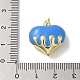 Подвески из латуни с эмалью в стойку KK-S366-05G-04-3
