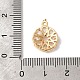 Латунные микропаве прозрачные подвески с фианитом KK-M294-26G-3