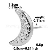 Женские серьги-гвоздики Moon из нержавеющей стали VJ0949-9