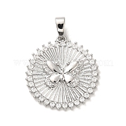 Латунные микро проложить кубического циркония подвески KK-H455-25P