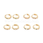Серьги-кольца с кубическим цирконием EJEW-I260-20G-NR
