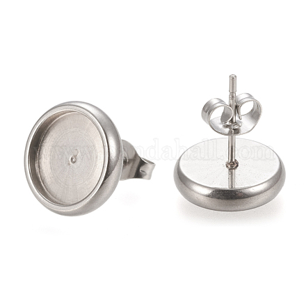 Серьги-гвоздики из нержавеющей стали 304 STAS-K202-05D-P-1