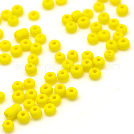 Матовое непрозрачное стекло бисер SEED-R029-4mm-A04-1