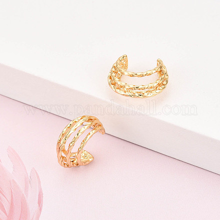 Серьги-манжеты из латуни KK-T074-42G-1