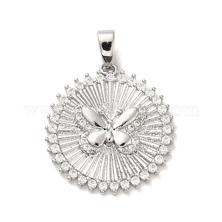 Латунные микро проложить кубического циркония подвески KK-H455-25P-1