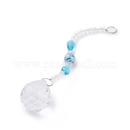 Граненый хрустальный шар люстра Suncatchers призмы AJEW-G025-A07-1