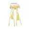 Bowknot Long Ribbon Alligator Hair Clip, with Random Color Tassels, Hanfu Hair Accessories for Teens Girls Gifts, Yellow, 213~220x57~60x15~16mm, 2pcs/card