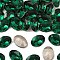 Preciosa® MAXIMA Crystal Fancy Stones, Czech Crystal, 435 12 601 Oval, Dura Foiling, 50730 Emerald, 14x10mm