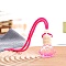 8ML Polygon Glass Perfume Bottles Air Freshener Diffuser Bottle Hanging Ornamen, with Wood Lid, for Car Rear View Mirror Decoration, Fuchsia, 200mm, Capacity: 8ml(0.27fl. oz)