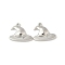 Alloy Pendants, Hat, Cadmium Free & Lead Free, Rack Plating, Halloween Theme, Platinum, 16.5x20.5x3.5mm, Hole: 1.4mm