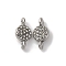 304 Stainless Steel Micro Pave Clear Cubic Zirconia Connector Charms, Flat Round Links, Stainless Steel Color, 6.3x13x1.8mm, Hole: 1.2mm