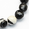 Natural Zebra Jasper Round Beads Strands, 6mm, Hole: 1mm, about 65pcs/strand, 15.1 inch