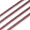 Electrophoresis 304 Stainless Steel Curb Chains, Unwelded, with Spool, Dark Red, 3.5x2.8x0.5mm, about 32.8 Feet(10m)/roll