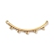 Boho Style 304 Stainless Steel Multi-Strand Links, Curved Stick, Golden, 14x41x2mm, Hole: 1.4mm