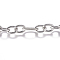 Tarnish Resistant 304 Stainless Steel Chain, Figaro Chain, Unwelded, Stainless Steel Color, 7x5x1mm, 10x5.5x1mm
