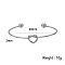 Stylish Knot Stainless Steel Cuff Bangles, Versatile Design for Men and Women, Silver, Inner Diameter: 2-3/8 inch(6cm)