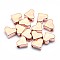 Brass Beads, Lead Free & Cadmium Free & Nickel Free, Heart, Real Rose Gold Plated, 6x7x3mm, Hole: 1.2mm