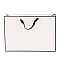 Rectangle Paper Bags, with Handles, for Gift Bags and Shopping Bags, White, 28x40x0.6cm