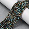 Natural Turquoise Beads Strands, Faceted Round, 2mm, Hole: 0.5mm, about 183pcs/strand, 14.96