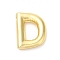 Rack Plating Brass Pendants, Balloon Letter Charm, for Personalized Name Necklaces Making, Long-Lasting Plated, Lead Free & Cadmium Free, Real 18K Gold Plated, Letter D, 21x15.5x4.5, hole: 2.5x1.5mm