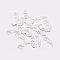 Alloy Cabochons, Left Wing, Silver, 13x30.5x2.5mm
