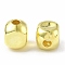 Brass Beads, Cadmium Free & Nickel Free & Lead Free, Cube, Real 18K Gold Plated, 2x2x2mm, Hole: 0.6mm