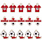 SUNNYCLUE 1 Box 30Pcs Soccer Charms Soccer Ball Charms Enamel Sports Charm Ball Games Shoe Charm I Love Soccer Football Sport Charms for Jewelry Making Charm Earrings Bracelet Supplies