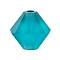 Preciosa® Crystal Beads, Czech Crystal, Bicone(451 69 302 Rondelle), 60100 840 Indicolite Matt, 5mm, Hole: 1mm