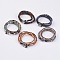 Natural Gemstone Wrap Bracelet, with Tibetan Style Clasps, Tree of Life, Two Loops, 15-1/8 inch(38.5cm)