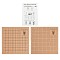 Cork Wood Blocking Mats for Knitting, Double Side Blocking Boards with Grids for Needlepoint Crochet, BurlyWood, 20.3x20.3x1cm