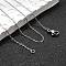 Non-Tarnish 304 Stainless Steel Cable Chain Necklaces, with Lobster Claw Clasps, Stainless Steel Color, 17.71 inch(45cm)