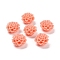 Synthetic Coral 3D Flower Rose Beads, Dyed, Light Salmon, 10x5mm, Hole: 1.5mm